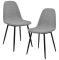 Set design 2 scaune - 86 x 46cm tesatura gri