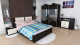 Dormitor Laguna cu pat 160x200 cu lada Wenge cu Vanilie
