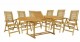 Set Masa cu 6 scaune lemn masiv Hecht Camberet