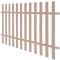 Gard din țăruși din WPC, 200 x 120 cm, maro