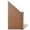 Panou pentru gard grădină din lemn compozit WPC, oblic, maro