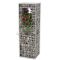 Stâlp coș gabion/jardinieră din oțel, 50 x 50 x 160 cm