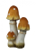 Decoratiune gradina ceramica ciuperci 26x18.5x42.5 cm