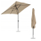 Umbrela de gradina terasa, cu inclinatie, crem, 300 cm