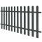 Gard din șipci din WPC, 200 x 100 cm, gri