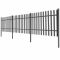 Gard șipci, 3 buc, WPC, 6 m lungime, 100 cm înălțime, gri