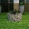 Jardinieră gabion hexagonală, 100 x 90 x 50 cm