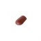 Tigla de coama din ciment rosu Rundo - 255 x 420 mm