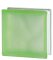 Caramida De Sticla Verde Pentru Interior sau Exterior, Culoare Delicata, Model Wave Sablat, 19x19x8c