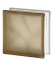 Caramida De Sticla Bronz Maro Pentru Interior sau Exterior, Culoare Delicata, Model Wave Sablat, 19x