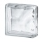 Caramida De Sticla Transparenta Pentru Interior Sau Exterior, Terminatie Dubla, Model Wave, 19x19x8c