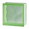 Caramida De Sticla Verde Pentru Interior sau Exterior, Culoare Delicata, Model Wave, 19x19x8cm