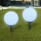 Lămpi solare de grădină în formă de glob cu țepușă LED 2 buc.