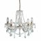 Lustra Clasica Marie Therese, Search Light, Metal, 5 Becuri 35 W, Inaltime 32/91 Cm, Argintiu, 2 Kg,