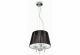 Lustra Clasica Accademy Sp3 ,Ideal Lux, Metal, 3 Bec X 40 W, Inaltime 30/110 Cm, Negru, 6 Kg, 026022