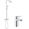 Pachet: Coloana dus Grohe New Tempesta 210-27922001, Baterie lavoar Grohe Bauloop S-23335000