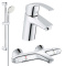 Set complet baterii baie cada termostat Grohe Grohtherm 1000 (33265002,34155003,27853001)-Gro127