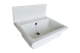 Chiuveta pentru bucatarie multirol Pyramis Compact 55x45 alb Cod: 070003001
