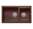 Chiuveta pentru bucatarie granit Pyramis Alazia 86x50 1 3/4B Chocolate Cod: 070037511