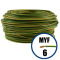 Conductor - Cablu electric litat H07V-K 6mmp, galben-verde, 100M