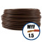 Cablu / Conductor MYF electric 1.5 mmp H07V-K, maro, 100M