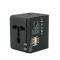 Adaptor Incarcator priza universal de calatorie EU/UK/SUA 2 porturi USB 2100mah, negru