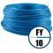 Cablu / Conductor electric FY 10 mmp, cupru plin, albastru, 100 m