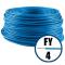 Cablu / Conductor electric FY 4 mmp, H07V-U, albastru, 100 m