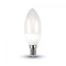 Bec 3W cu LED Candel Bulb, E14, 2700K, Alb Cald