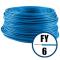 Cablu / Conductor electric FY 6 mmp, H07V-U, albastru, 100 m
