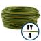 Cablu / Conductor electric FY 4 mmp, H07V-U, galben-verde, 100 m