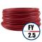 Cablu FY 2.5 mmp, conductor electric H07V-U rosu 100 M