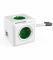Prelungitor in forma de cub 4 prize, 2 USB, lungime cablu 1.5m alb verde, Allocacoc