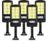 Set x5 Lampa cu Incarcare Solara 150W, 120 LED-uri COB, telecomanda