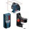 Nivela laser cu linii + receptor laser + suport universal Bosch - GLL 2-80 P + BM 1 + LR 2