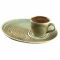 Ceasca cu farfurioara pentru cafea, din ceramica, 80cm, Bonna Coral, 0101438-1