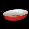 Tava ceramica ovala, 39x26.5x7.5cm, rosie, Cerutil, 010838,