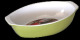 Tava ceramica ovala cu manere, 34x21x7.5cm, verde, Cerutil, 010854,