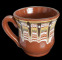 Cana ceramica, lut, pentru lapte, cu toarta, 300 ml, 016377