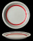 Farfurie ceramica, 19cm, cu dunga rosie, Keramik, 0121127,