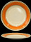 Farfurie ceramica, 26.5cm, cu dunga orange, Keramik, 0121121,