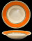 Farfurie ceramica, 21cm, cu dunga orange, Keramik, 0121123,