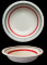 Farfurie ceramica, 21cm, cu dunga rosie, Keramik, 0121128,