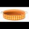 Tava ceramica oval pentru copt, orange, 23.2x13.6x4.9cm, Kare, 0108113,