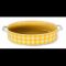 Tava ceramica oval pentru copt, galben, 23.2x13.6x4.9cm, Kare, 0108114,