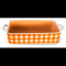 Tava ceramica pentru copt, dreptunghiulara, orange, 23.2x12.4x4.7cm, Kare, 0108100,