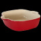 Tava ceramica pentru copt, patrata, rosie, 27x22x6.5cm, Urban Colors, 0108130,