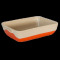 Tava ceramica pentru copt, patrata, orange, 29x19.5x7cm, Urban Colors, 0108148,