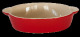 Tava ceramica pentru copt, ovala, rosie, 31x20x6.5cm, Urban Colors, 0108136,