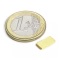 Magnet neodim bloc, 10x5x1 mm, putere 650 g, N50, placat aur